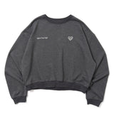 glitter crew sweat shirt