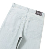 BU STRIPE BAGGY DENIM PANTS