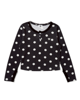 dot waffle long tee