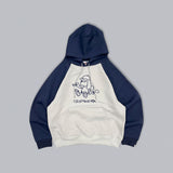 Hand drawing ruler raglan hoodie