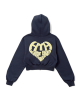 sagara heart logo zip hoodie