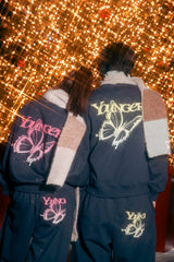 그라데이션 나비 로고 스웨트 팬츠