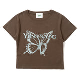 バタフライ フロント ロゴ SS Tシャツ