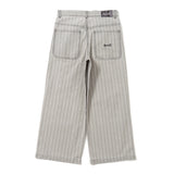 BU STRIPE BAGGY DENIM PANTS
