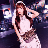 OG Logo Glitter Half Zip Hoodie