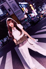 OG Logo Glitter Half Zip Hoodie