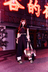 OG Logo Glitter Half Zip Hoodie