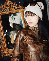 ×Ed Hardy 假皮夹克