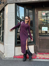 【jouetie×HTH】スリットニットワンピース