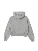 Lace twins logo zip hoodie