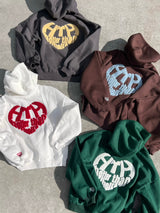 薩加拉心臟徽標連帽衫