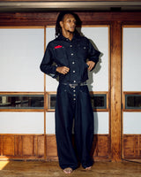 Western short denim jacket