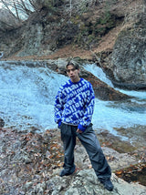 徽標蓬鬆的針織