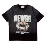 Rhinestone devil fade TEE