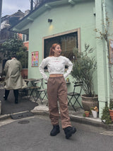 random heart cropped sweat