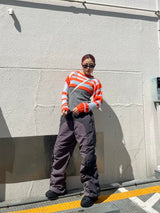 layered border sheer knit