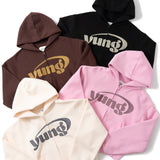 YUNG 로고 체인 스티치 지퍼 까마귀