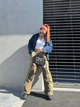 nylon shirring pants