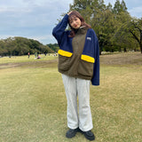 crazy color fleece half zip