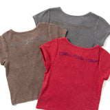 Pigment rhinestone tee