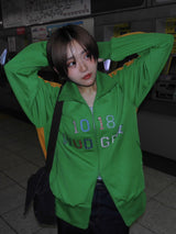 Patchwork track jacket