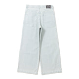 BU STRIPE BAGGY DENIM PANTS