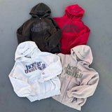 damage zip hoodie