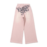 over dye universal logo wide sweat pants