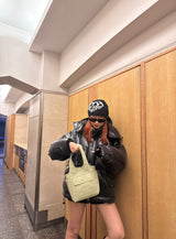 shaggy heart logo beanie