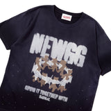 Rhinestone devil fade TEE