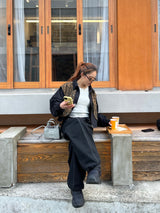 Leopard 2way blouson