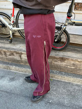 HTH×Dickies Side zip wide pants