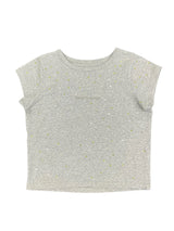 라인스톤 크롭 티