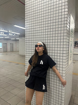 h flower logo short sleeve set up