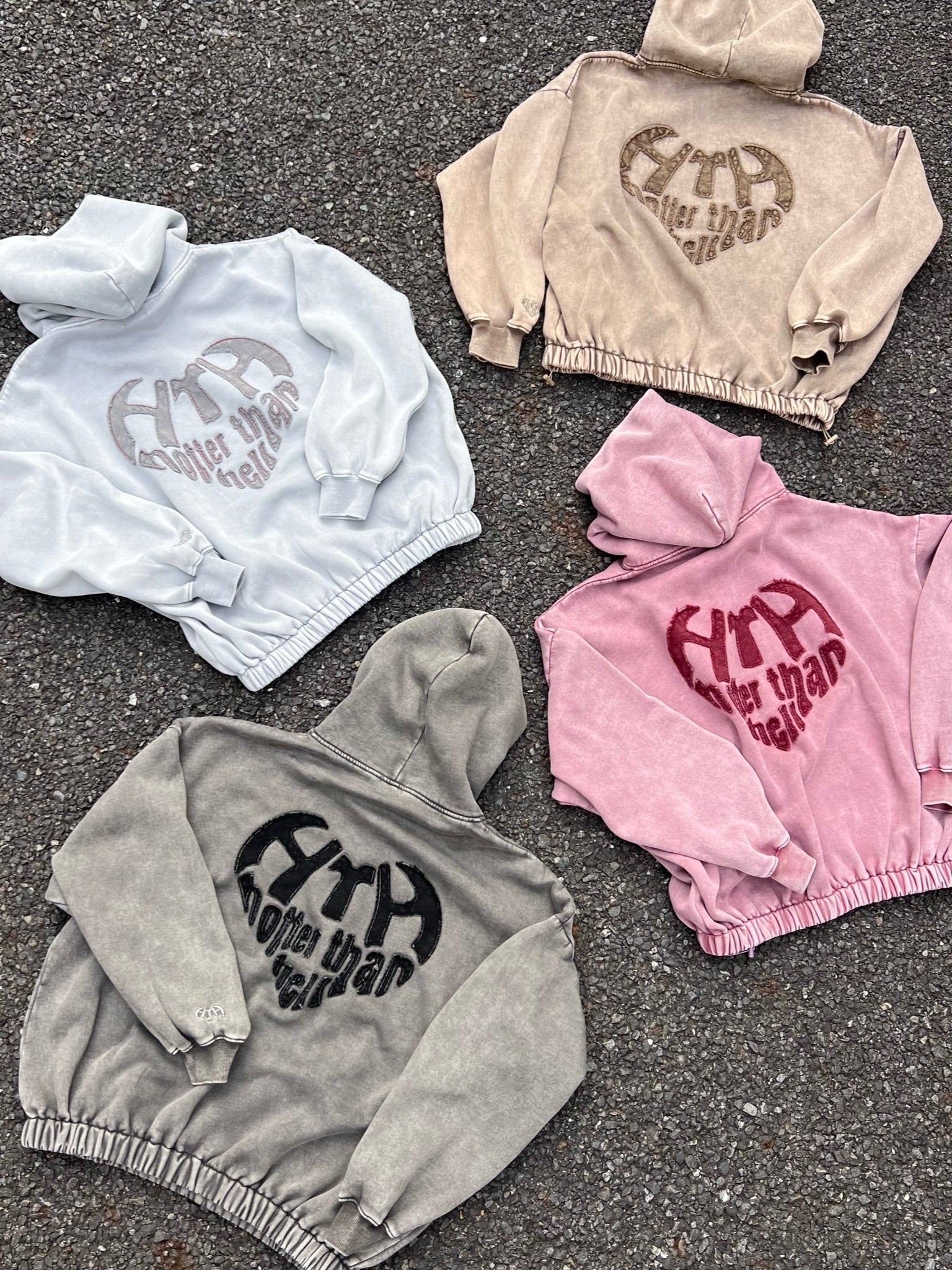 vintage like Heart Logo Hoodie – YZ