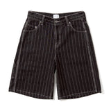 BU STRIPE DENIM SHORTS