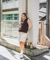 縫jacquard針織背心