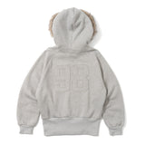 volume fur zip hoodie