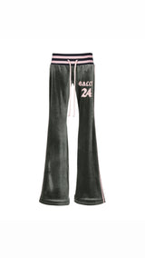 velour track Pants