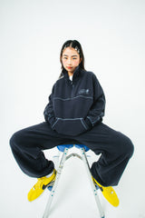 Half zip fleece setup