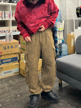 TWEED CARGO PANTS