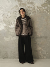 Cut Off FAUX FADE MOUTON B-3 JACKET