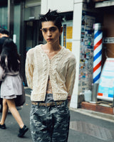 【HIROKI TSUZUKI】COTTON KNIT ZIP HOODIE