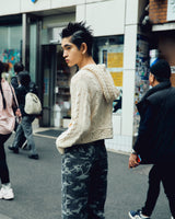 【HIROKI TSUZUKI】COTTON KNIT ZIP HOODIE