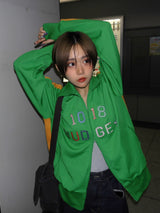 Patchwork track jacket