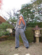 Vintage Curve switching sweat pants