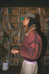 reversible fur flight jacket