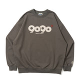 9090 OG徽標緞面Crewneck汗水(輕)