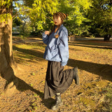 2way wrinkles nylon jacke