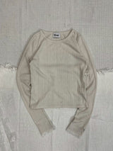 Lame肋骨长T恤【yung】